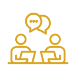 icon of people having a conversation