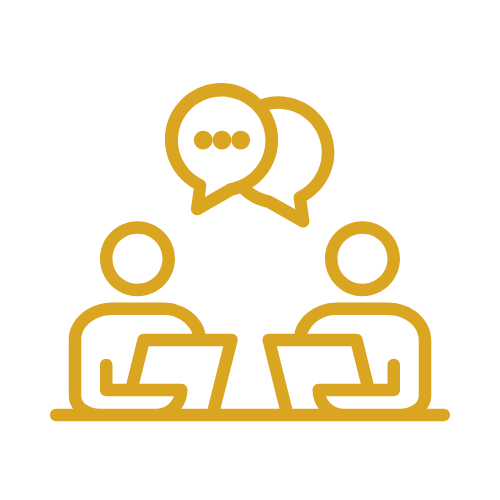 icon of people having a conversation