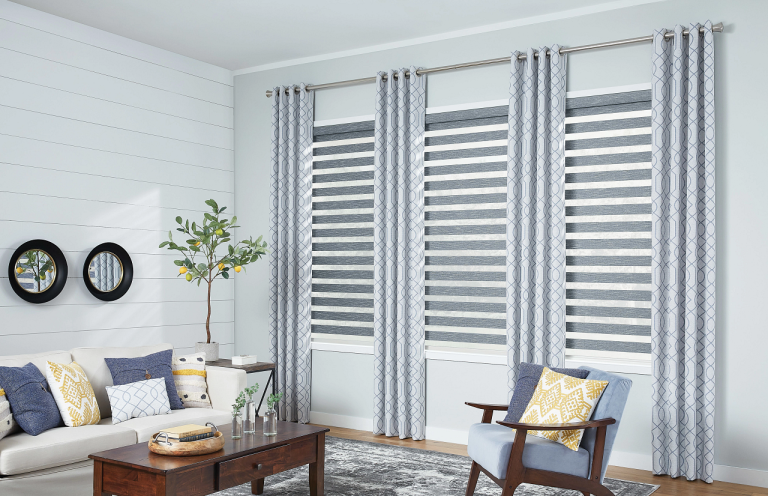 Graber Layered Shades Blue