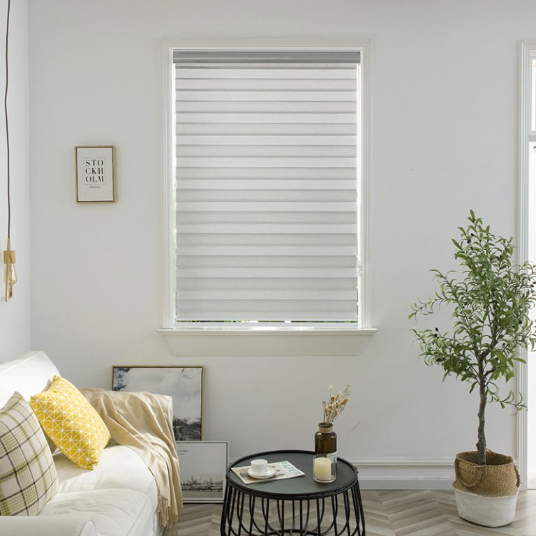 Zebra Shades Chicago Blinds and Shades grey 1